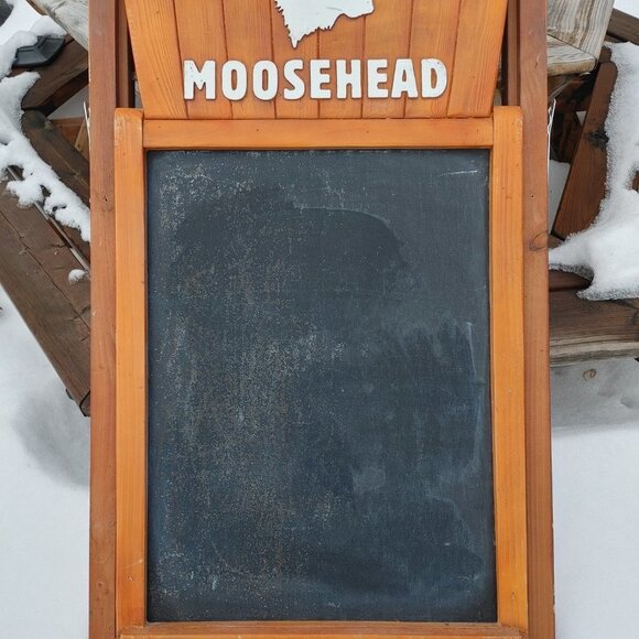 MOOSEHEAD Lager Chalk Board Double Sided Patio Lounge Vibes - Picture 7 of 9
